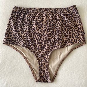 Leopard High Waisted Swimwear